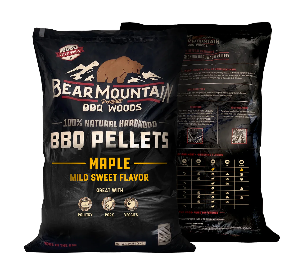 Bear Mountain Maple Wood Pellets - 20lb