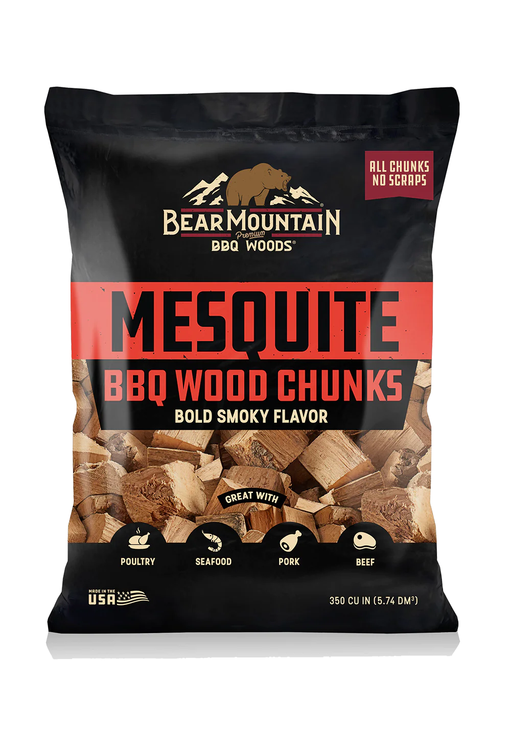 Bear Mountain Mesquite Wood Chunks - 4lb