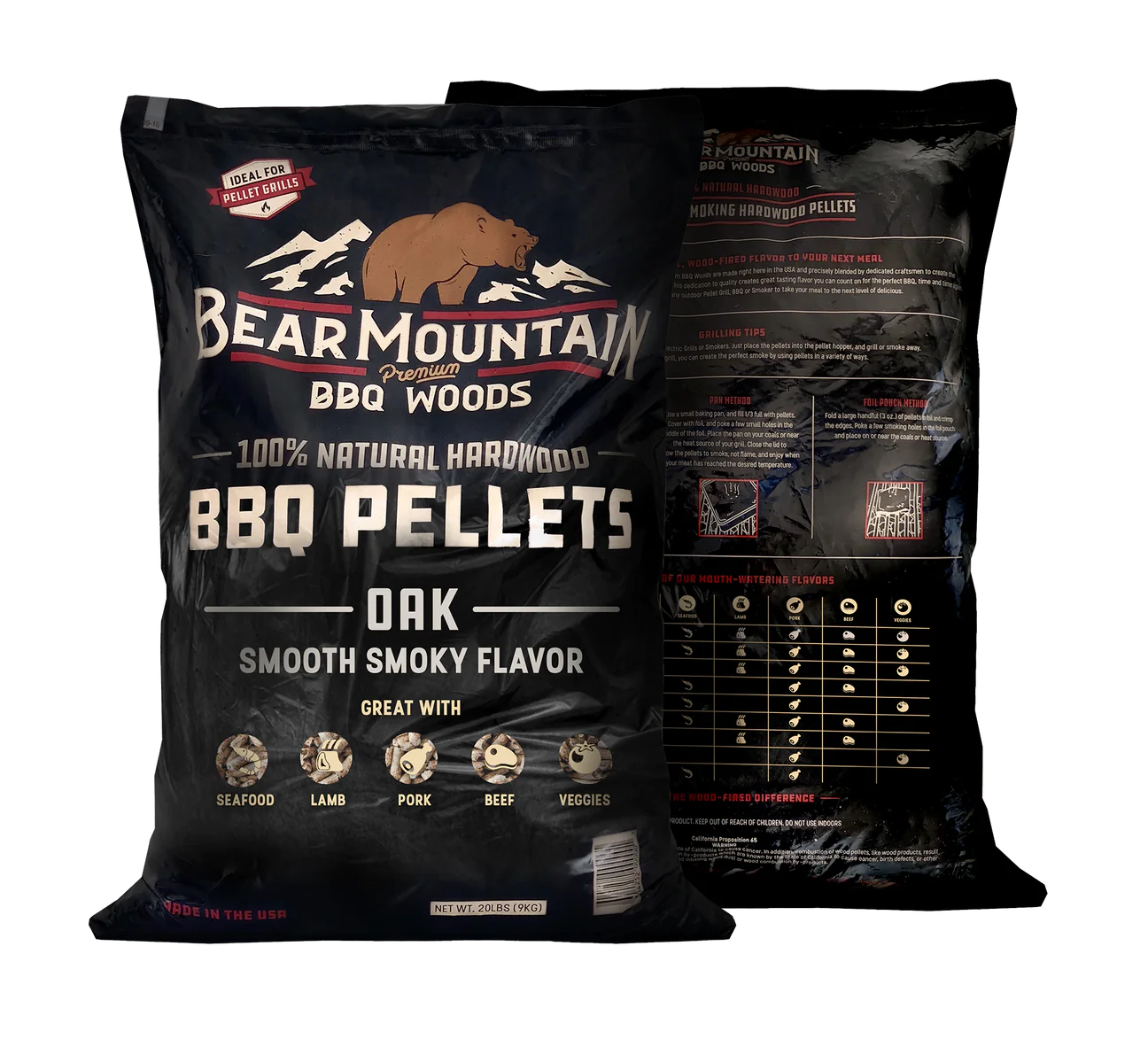 Bear Mountain Oak Wood Pellets - 20lb