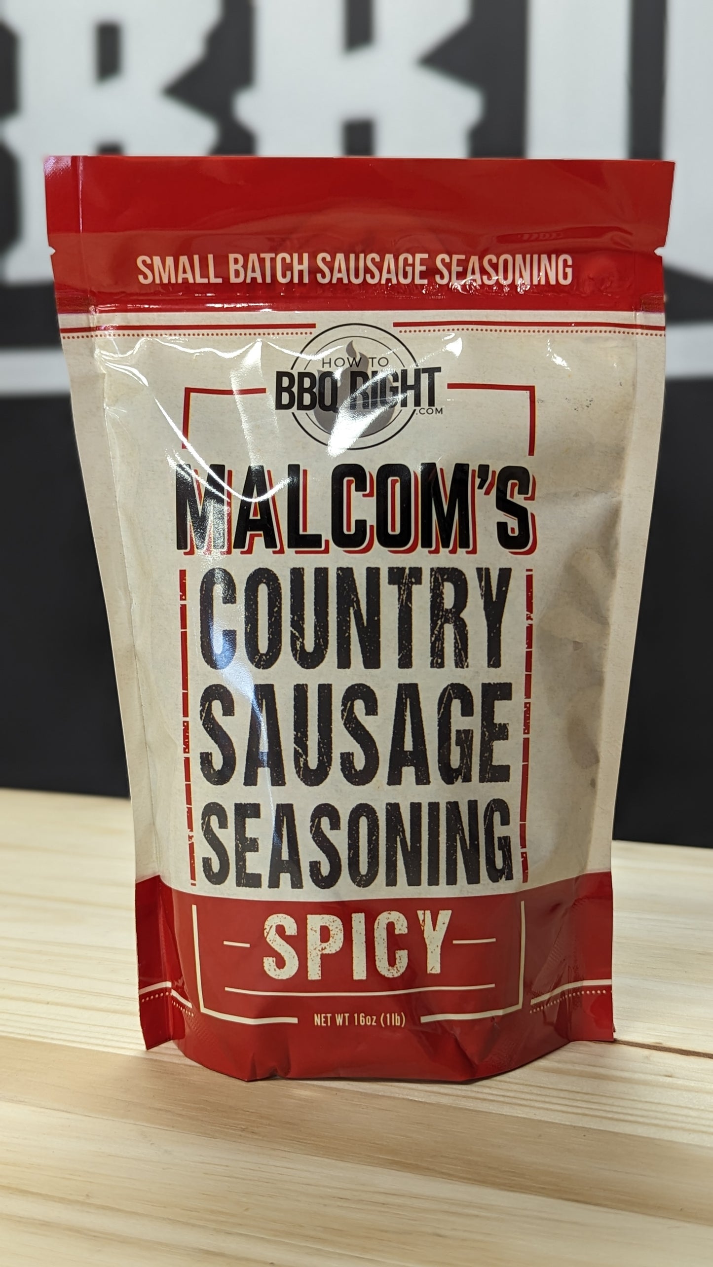 How To BBQ Right Malcolm's Country Sausage Seasoning Spicy - 1lb