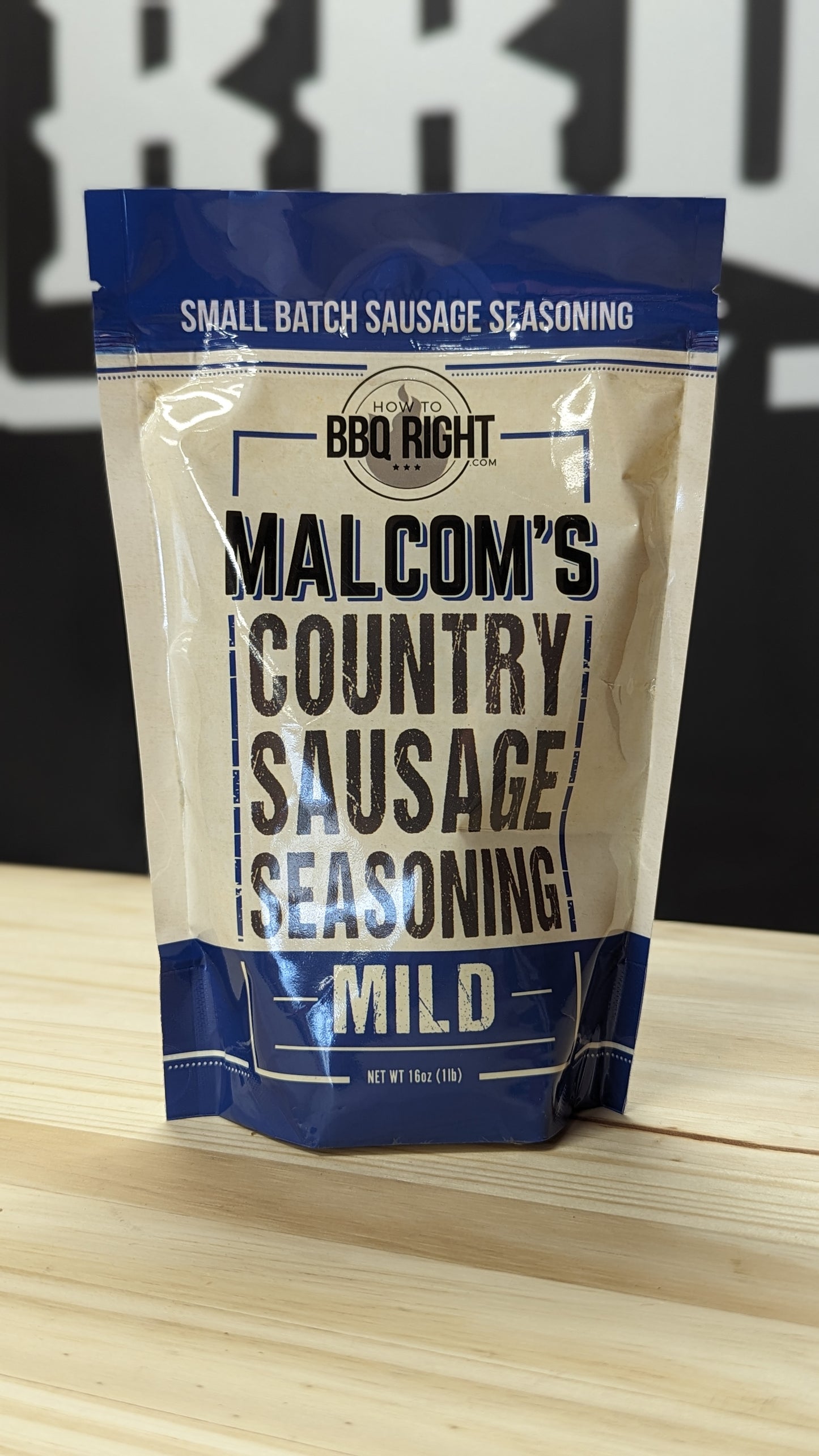 How To BBQ Right Malcolm's Country Sausage Seasoning Mild - 1lb
