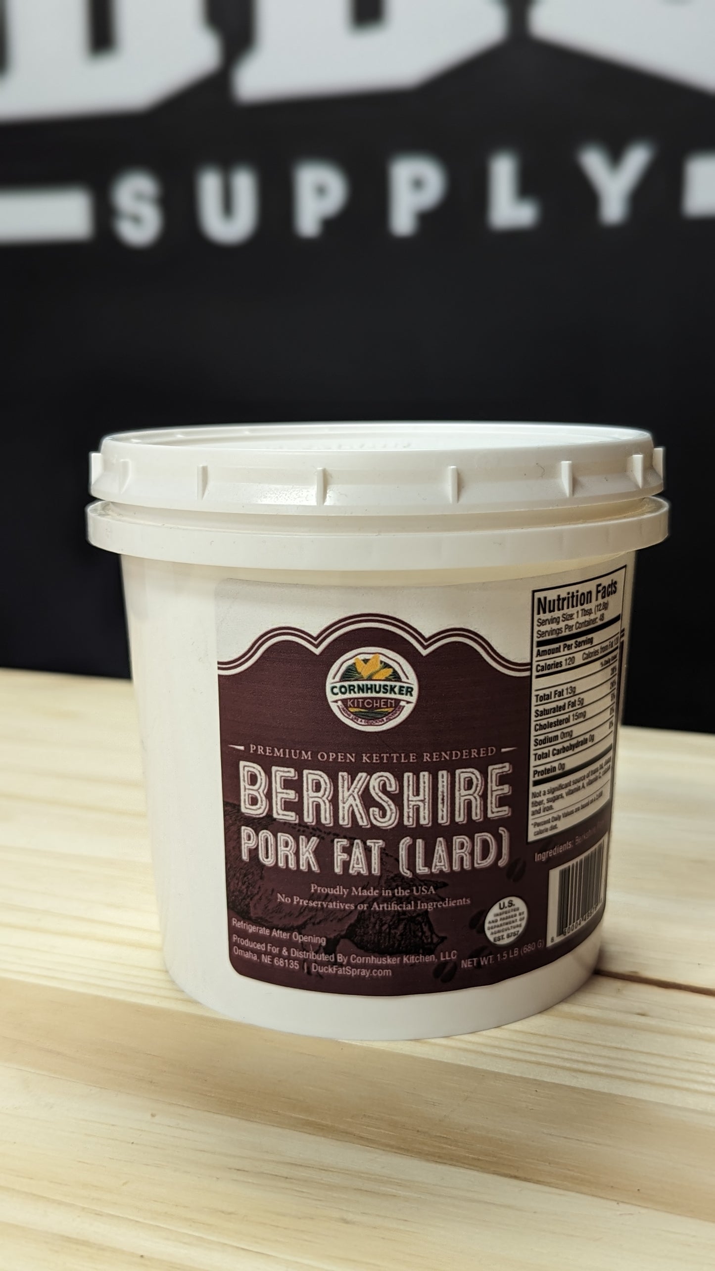 Premium Open Kettle Berkshire Pork Fat (Lard)