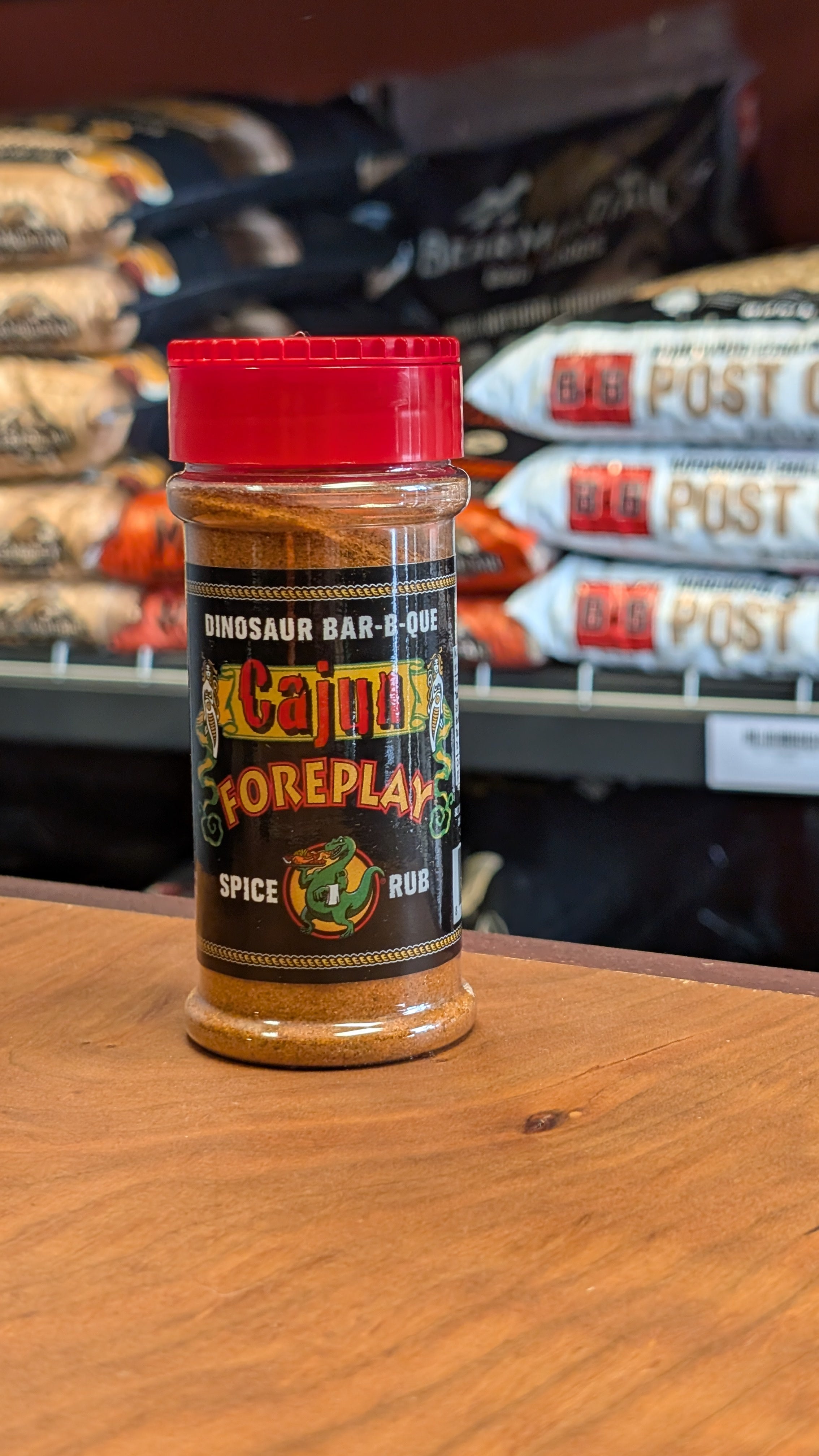 Dinosaur Bar-B-Que Cajun Foreplay Dry Spice Rub - 5.5 Oz Seasoning For Grilling & BBQ
