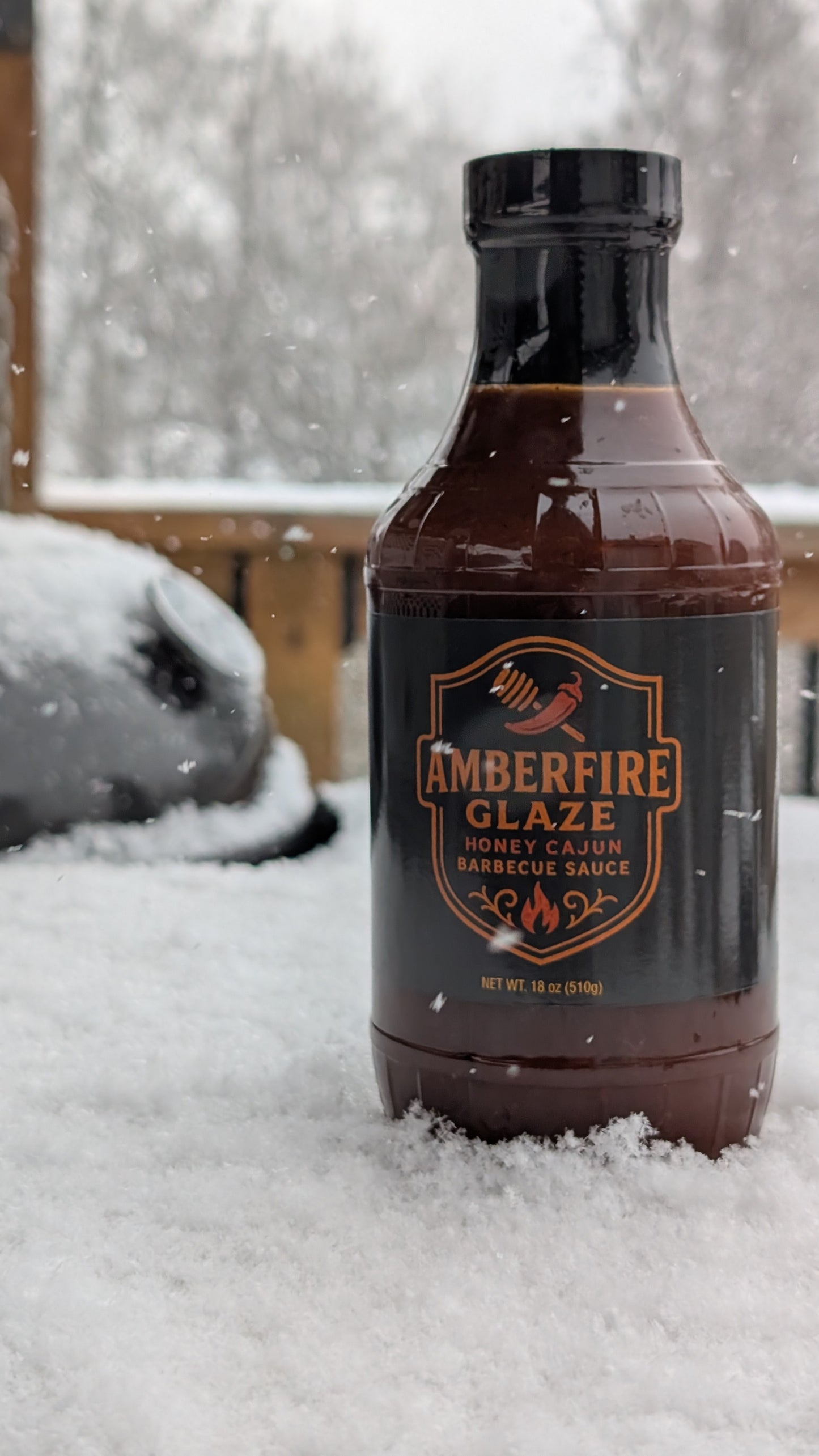 ROC BBQ Supply Amberfire Glaze Honey Cajun Barbecue Sauce