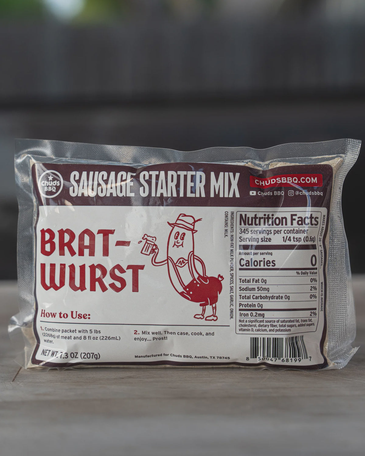 Chuds BBQ Bratwurst Sausage Mix
