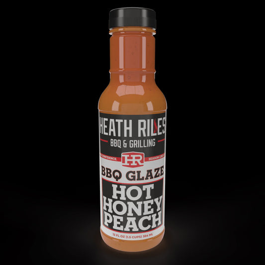 Heath Riles Hot Honey Peach BBQ Glaze