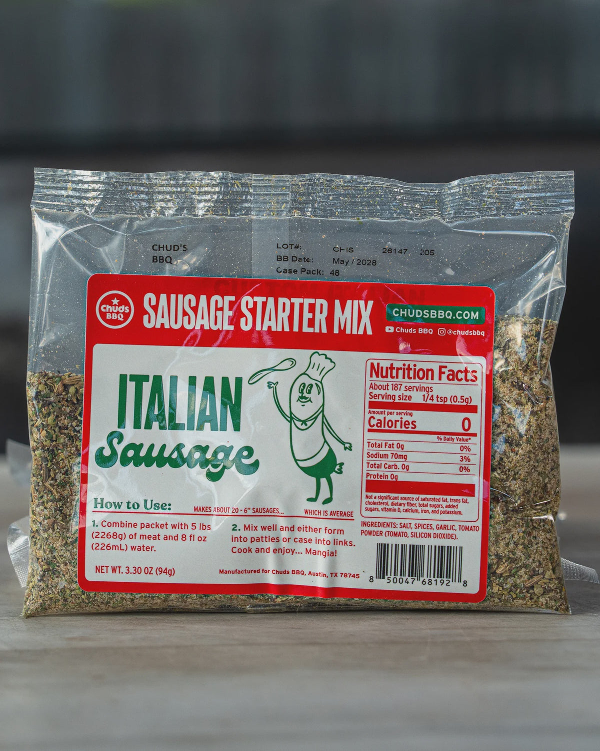 Chuds BBQ Italian Sausage Mix