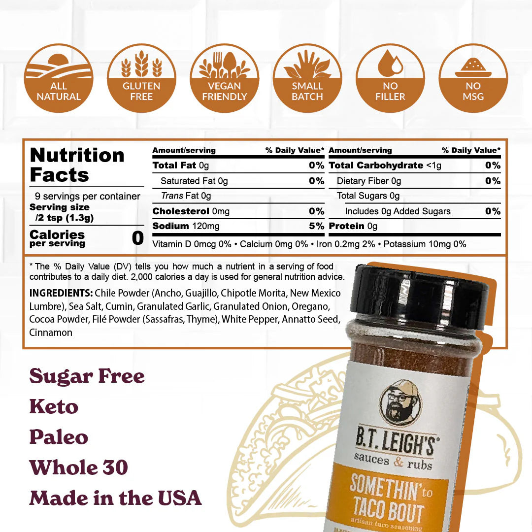 B.T. Leigh's Somethin' To Taco Bout Seasoning