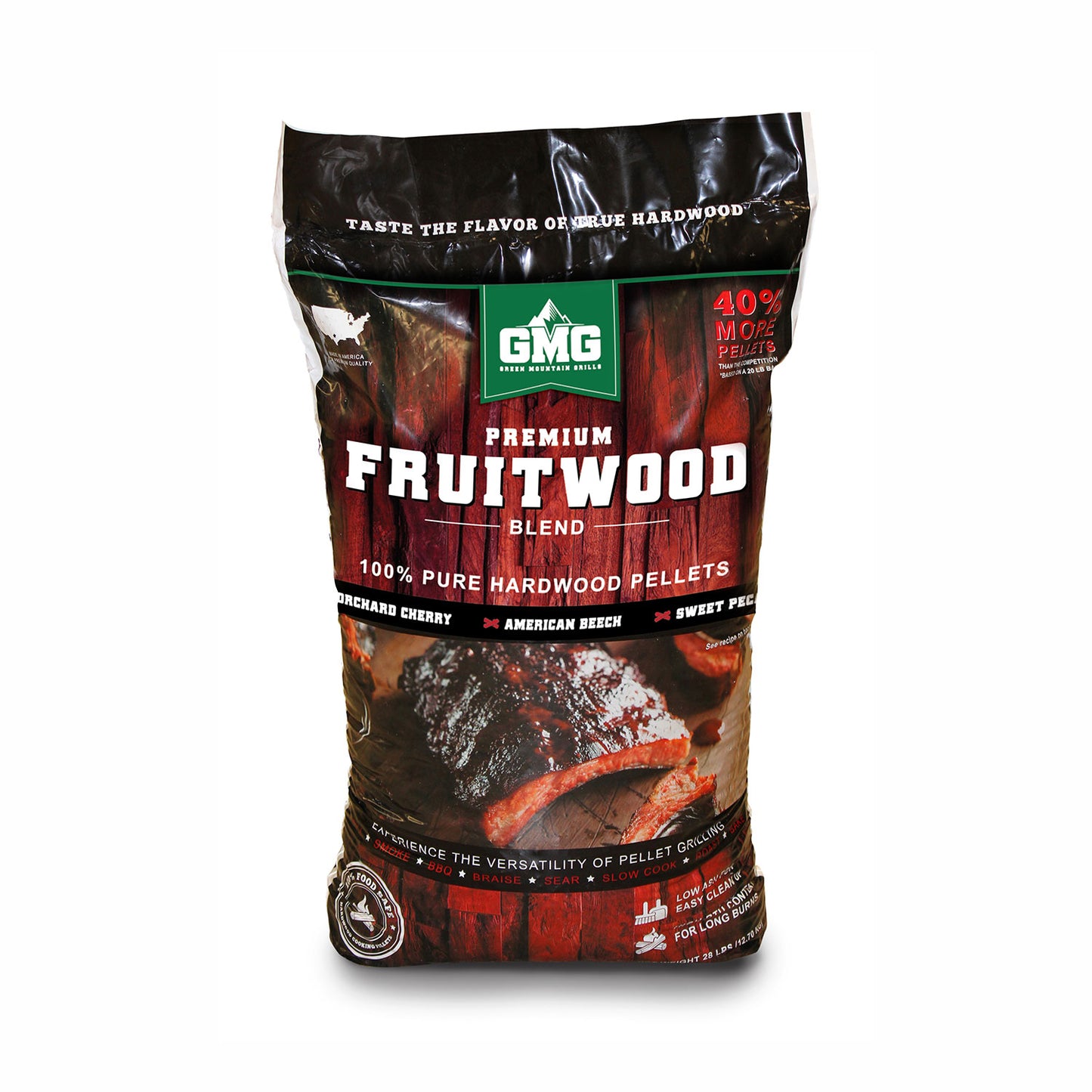 Green Mountain Grills Fruitwood Blend Wood Pellets - 28lb