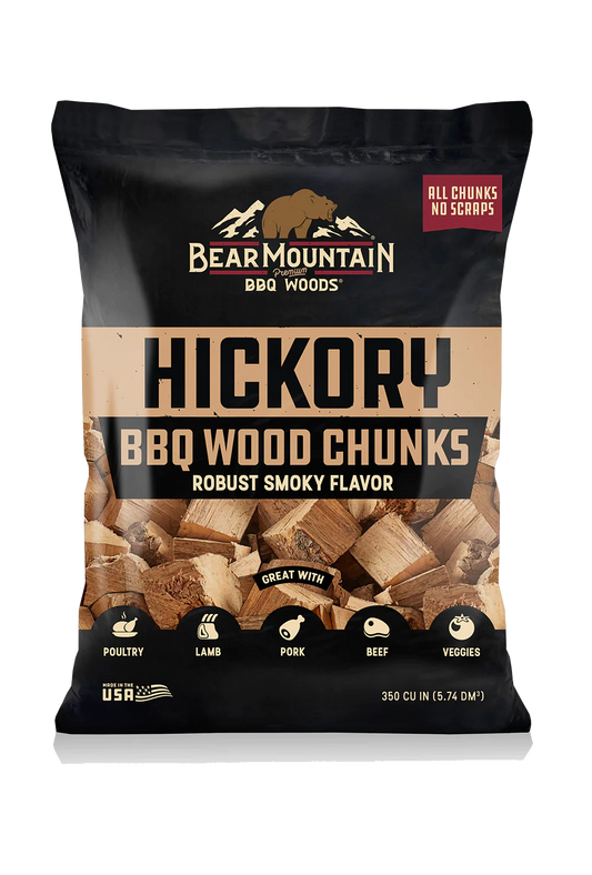 Bear Mountain Hickory Wood Chunks - 4lb