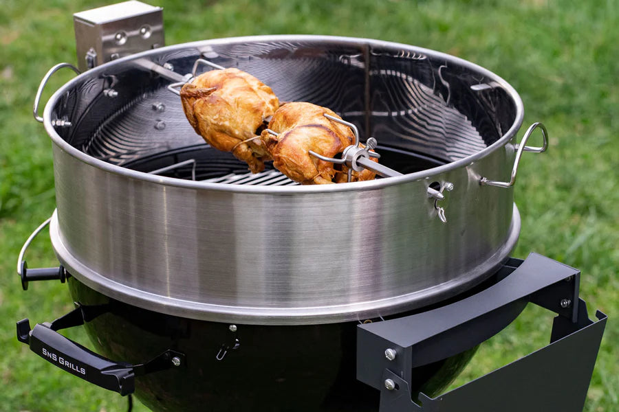 Slow 'N Sear Kettle Ring Rotisserie Kit