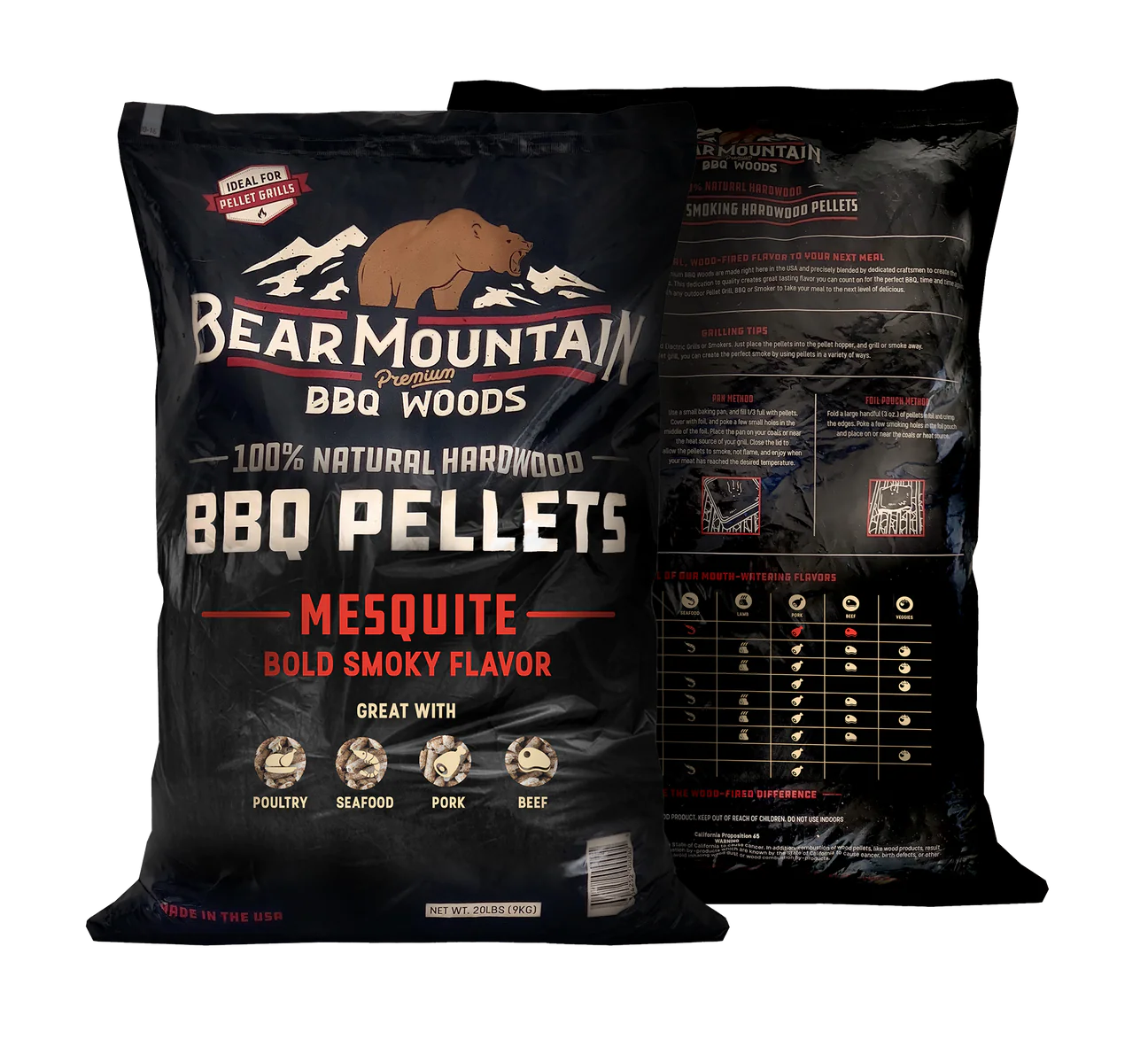 Bear Mountain Mesquite Wood Pellets - 20lb