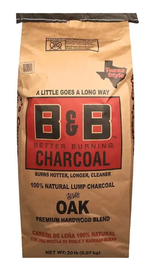B&B Oak Lump Charcoal - 20lb