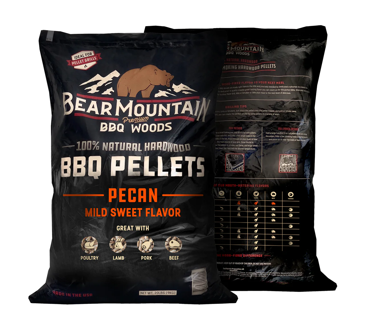 Bear Mountain Pecan Wood Pellets - 20lb