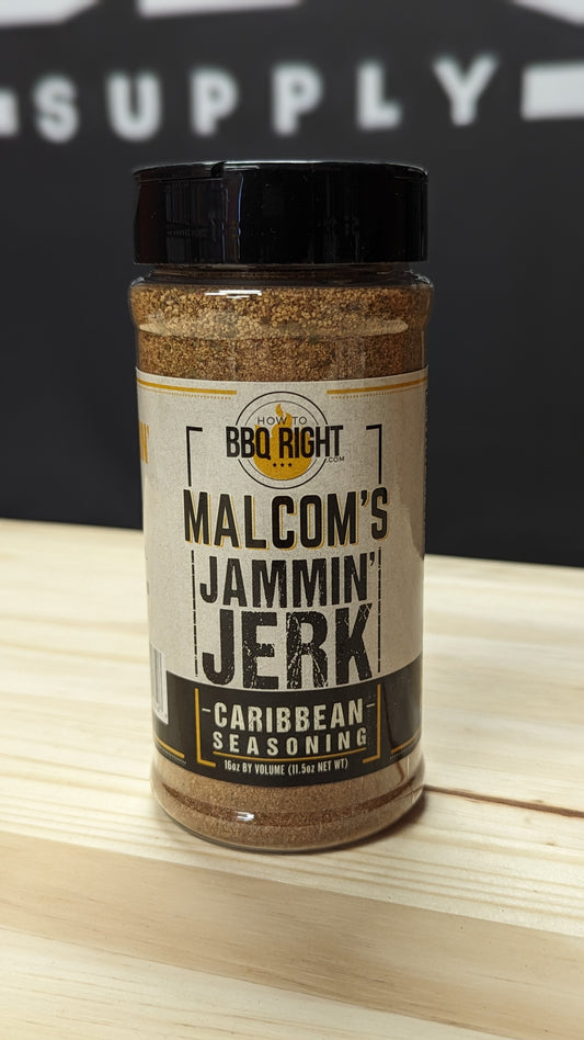 How To BBQ Right Malcolm's Jammin' Jerk Caribbean Seasoning - 16oz
