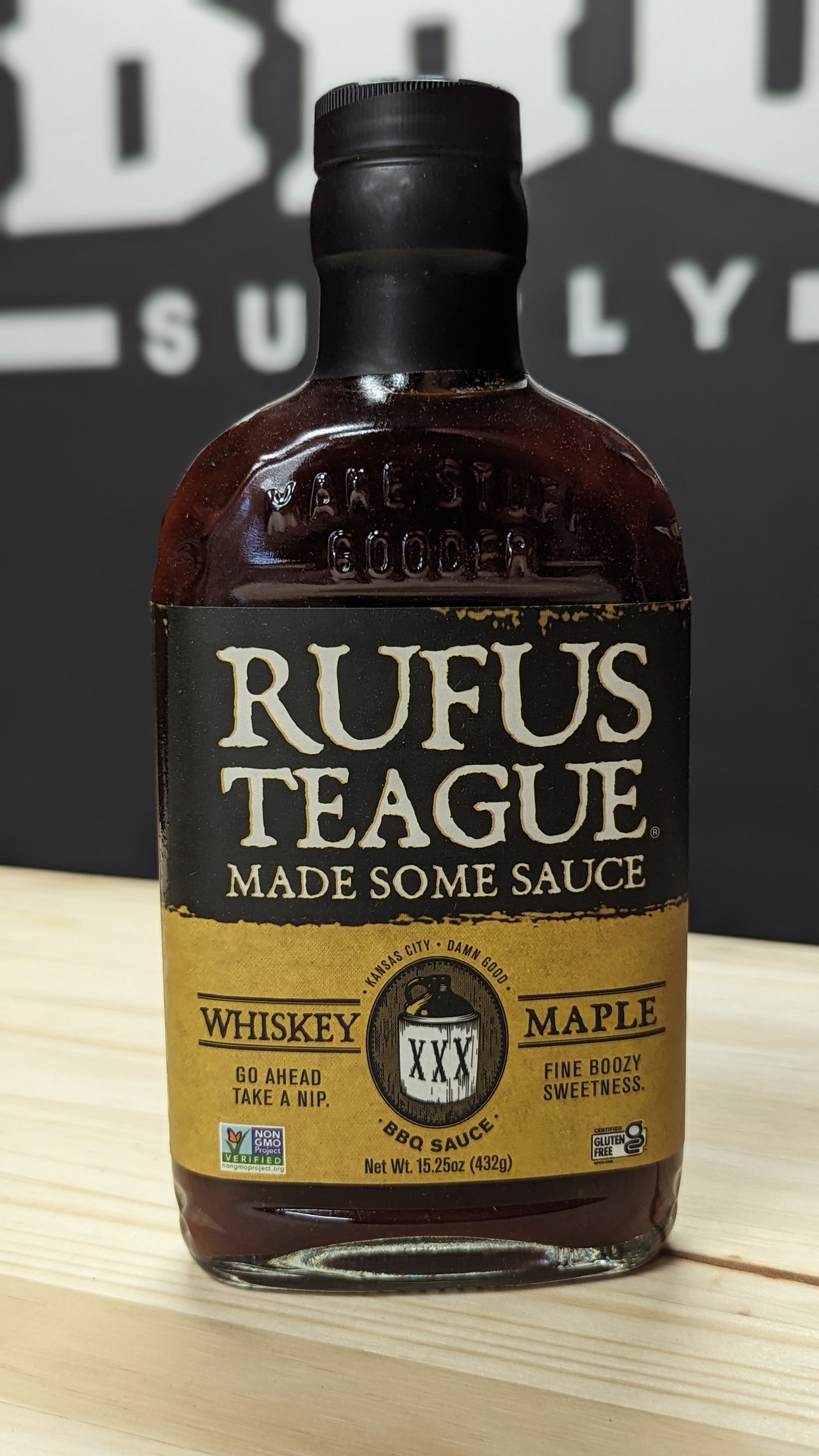 Rufus Teague Whiskey Maple BBQ Sauce - 15.25oz