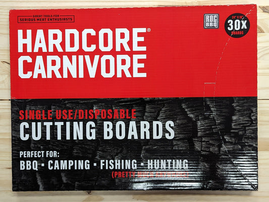 Hardcore Carnivore Disposable Cutting Boards - 30pk