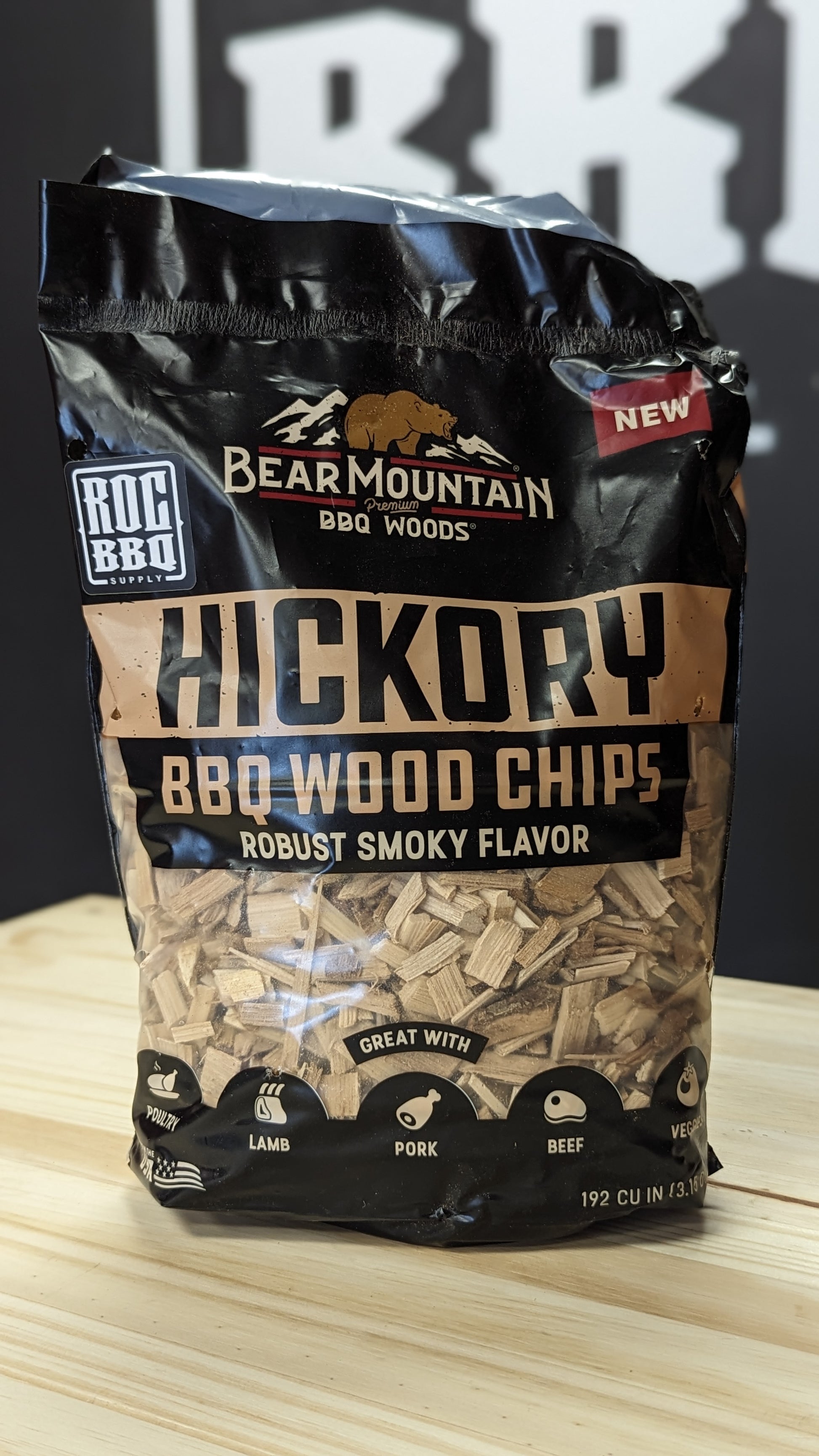Bear Mountain Hickory Wood Chips 2lb – ROC BBQ Supply