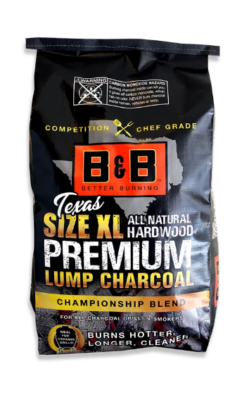 B&B Texas Size XL Premium Lump Charcoal - 24lb